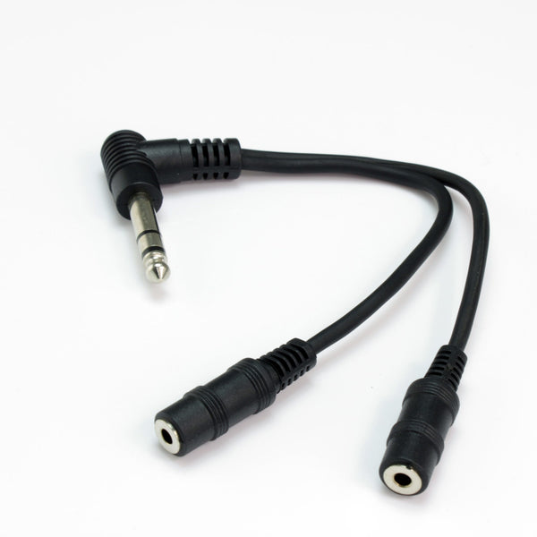 Headphone Splitter 6.35mm Jack Plug to 2 x Minijack Sockets - Counterpoint