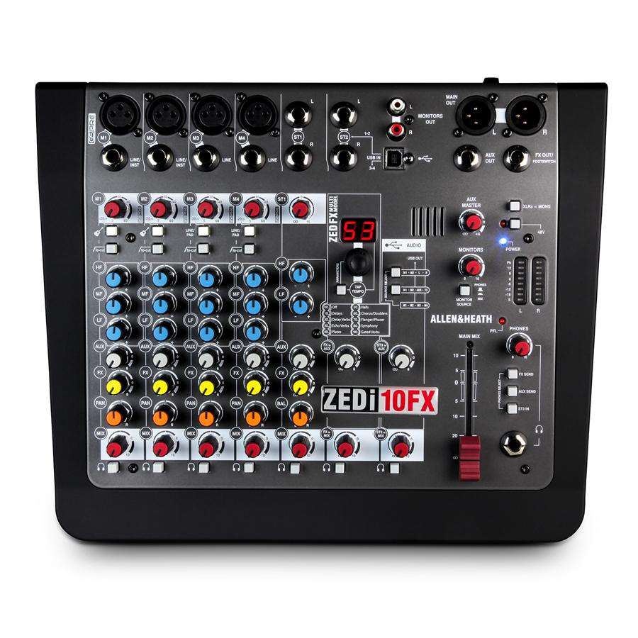 Allen & Heath ZEDi-10FX  10-Channel Live + USB Recording Mixer - Counterpoint