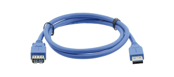 USB 3.0 A (M) to A (F) SuperSpeed Extension Cable - BLUE - Counterpoint