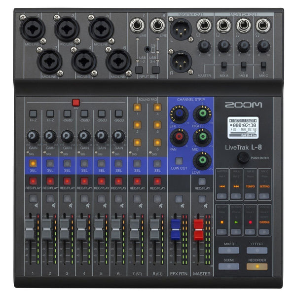 Zoom LiveTrak L-8 Digital Mixing Desk - Counterpoint