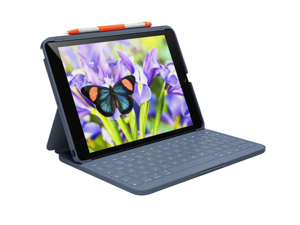 Logitech Rugged Lite Keyboard & Folio Case for 10.2" iPad - Grey - Counterpoint