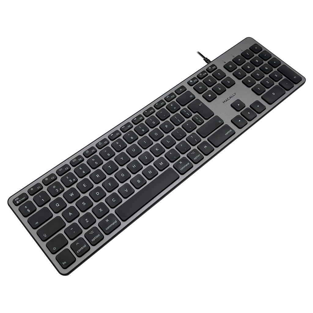 Slim USB-C Type Keyboard for Mac / PC & iPad - Full-Size – Macally