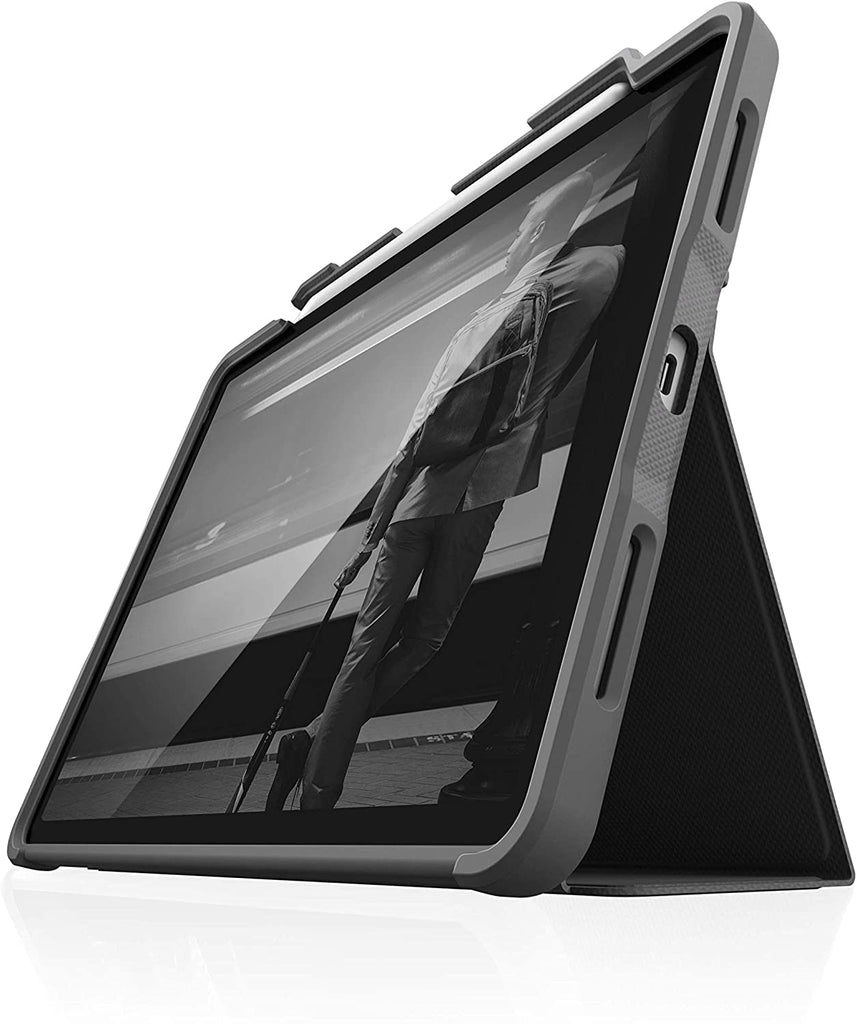 STM Rugged Plus iPad Case for 11" iPad Pro 1st, 2nd and 3rd Gen - Black - Counterpoint