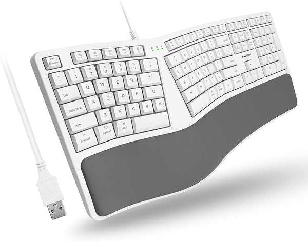 Macally Ergonomic USB-A Keyboard - UK Layout - Counterpoint