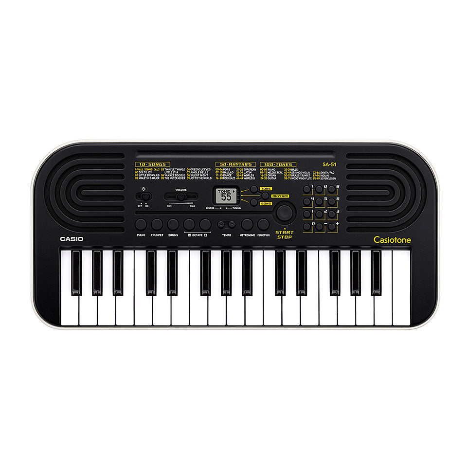 Casio SA-51 - Mini Key Portable Keyboard - Black/White - Counterpoint