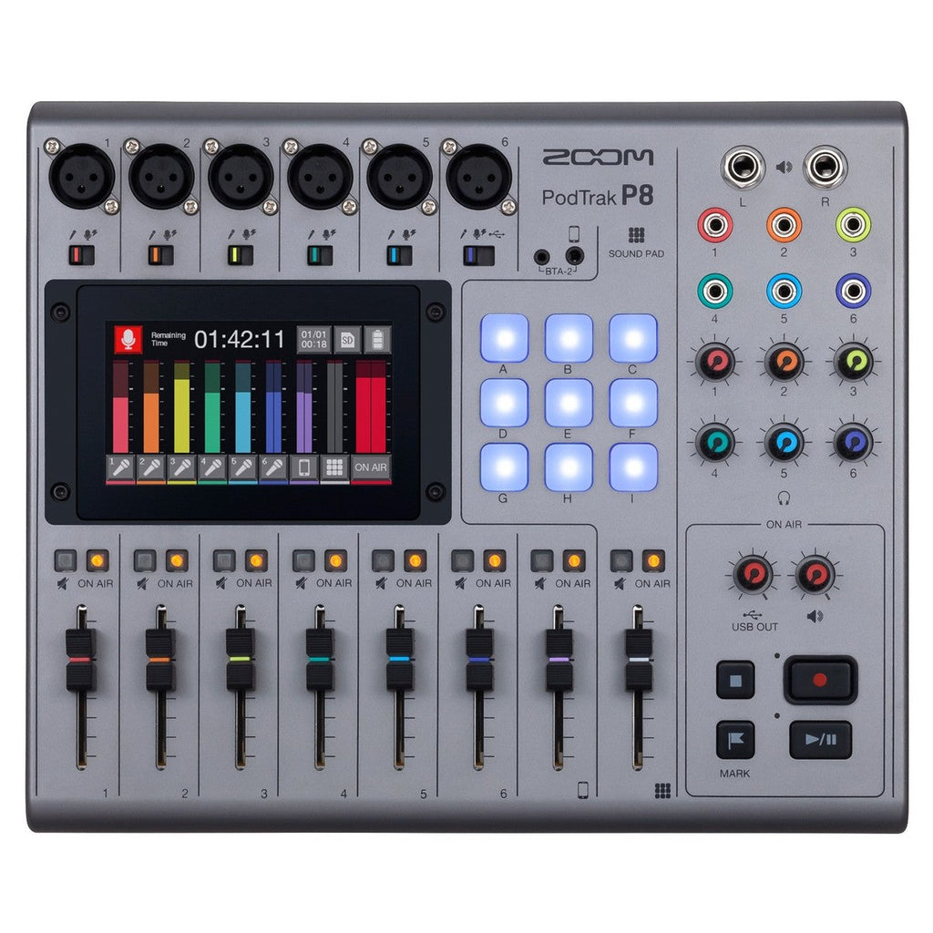 Zoom P8 PodTrak - Podcasting Mixer and Interface - Counterpoint