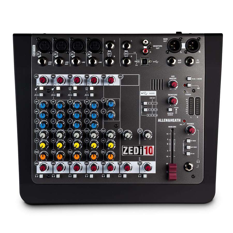 Allen & Heath ZEDi-10  10-Channel Live + USB Recording Mixer - Counterpoint