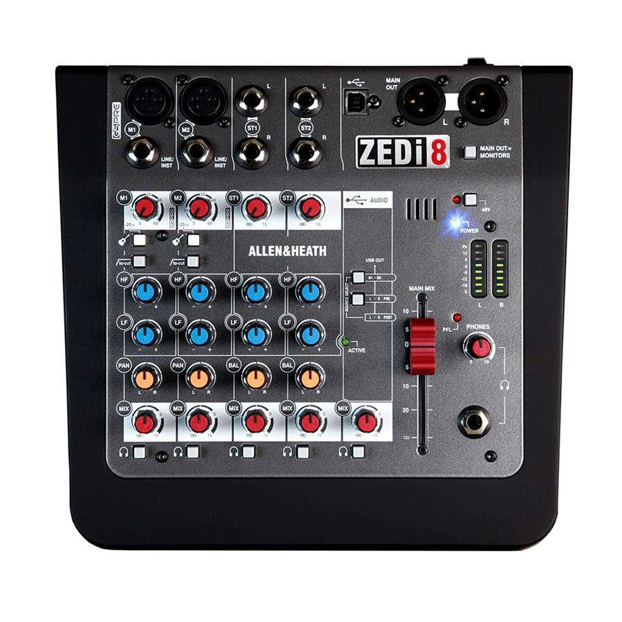 Allen & Heath ZEDi-8  8-Channel Live + USB Recording Mixer - Counterpoint