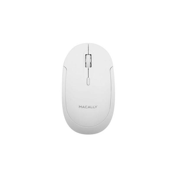 Macally Bluetooth Optical Silent Click Mouse - White - Counterpoint