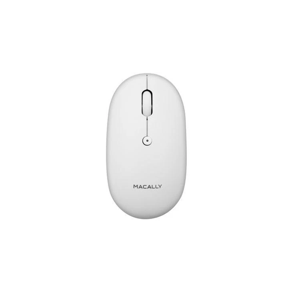 Macally Rechargeable Bluetooth Optical Mouse - White - Counterpoint