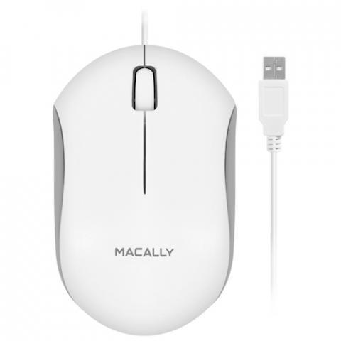 Macally USB Optical Mouse - White - Counterpoint