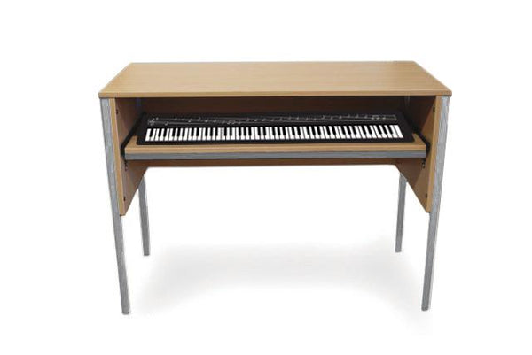 CD2 Keyboard Desk - Standard - Maple With Light Grey Legs - Counterpoint